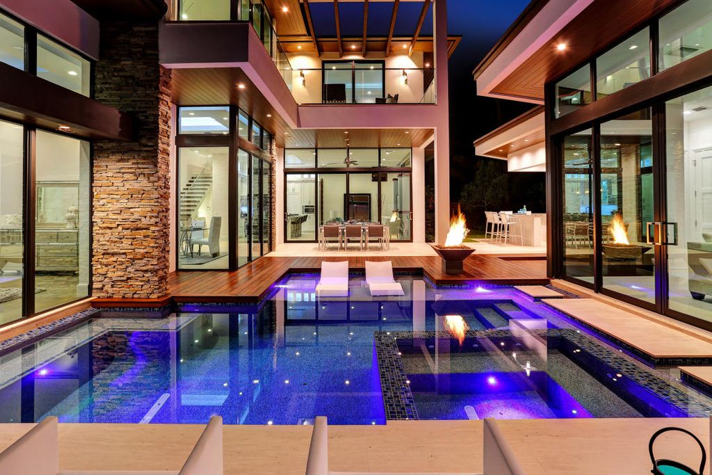 Modern South Florida home with impact windows and doors