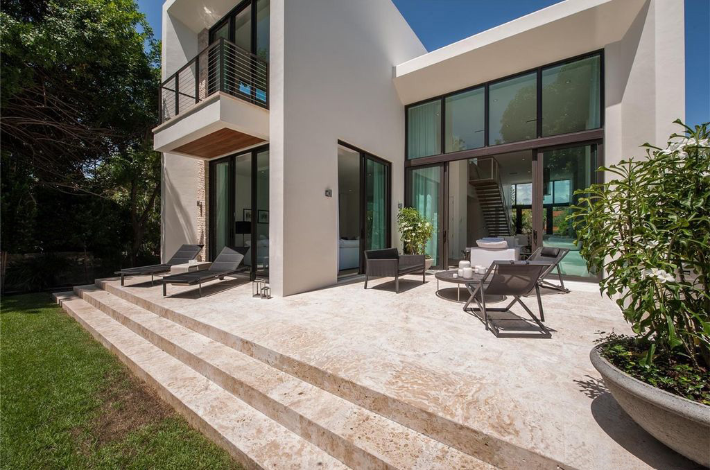 Miami Beach home with impact windows and doors